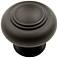 Mason Oil-Rubbed Bronze 1 1/4"W Double Ringed Cabinet Knob