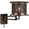 Mason Oil-Rubbed Bronze Mesh Swing Arm Wall Lamp