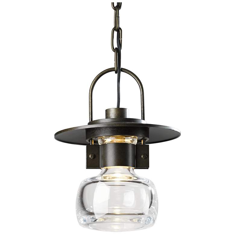 Image 1 Mason Outdoor Ceiling Fixture - Bronze Finish - Clear Glass