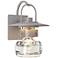 Mason Outdoor Sconce - Steel Finish - Clear Glass
