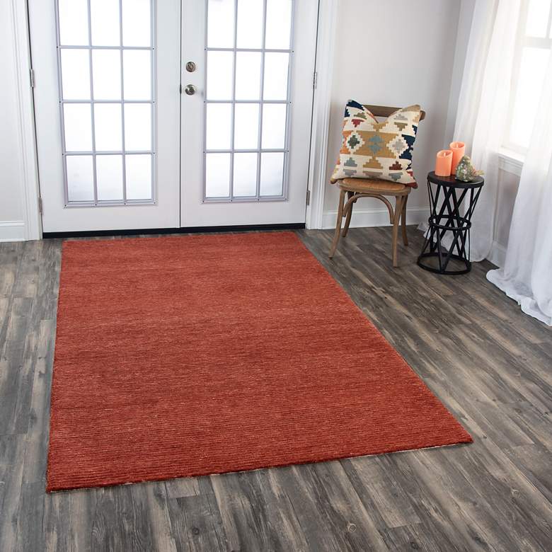 Image 1 Mason Park MPK101 5'x7'6" Rust Indoor/Outdoor Area Rug