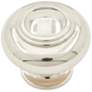 Mason Polished Nickel 1 1/4" Wide Double Ringed Cabinet Knob