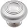 Mason Satin Nickel 1 1/4" Wide Double Ringed Cabinet Knob