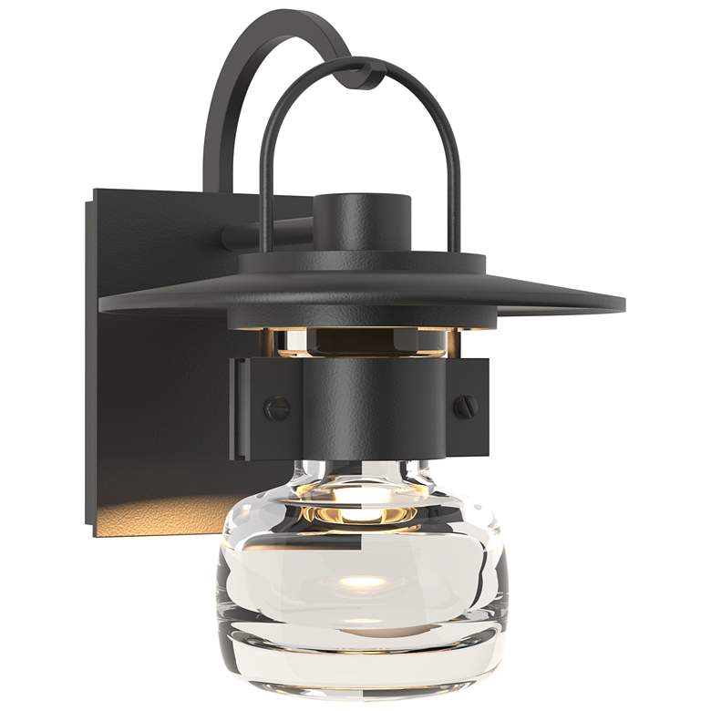 Image 1 Mason Small Outdoor Sconce - Black Finish - Clear Glass