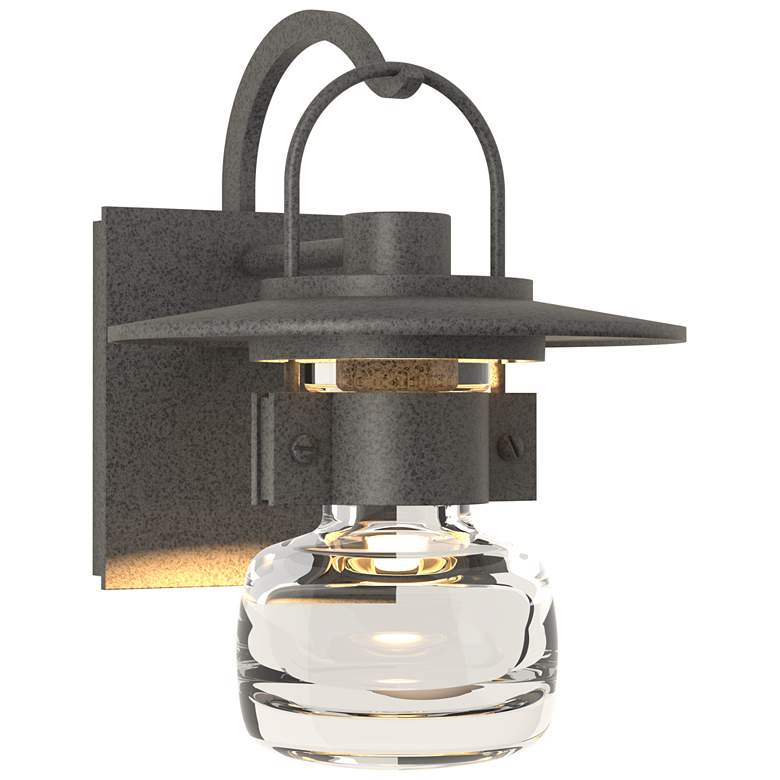 Image 1 Mason Small Outdoor Sconce - Iron Finish - Clear Glass