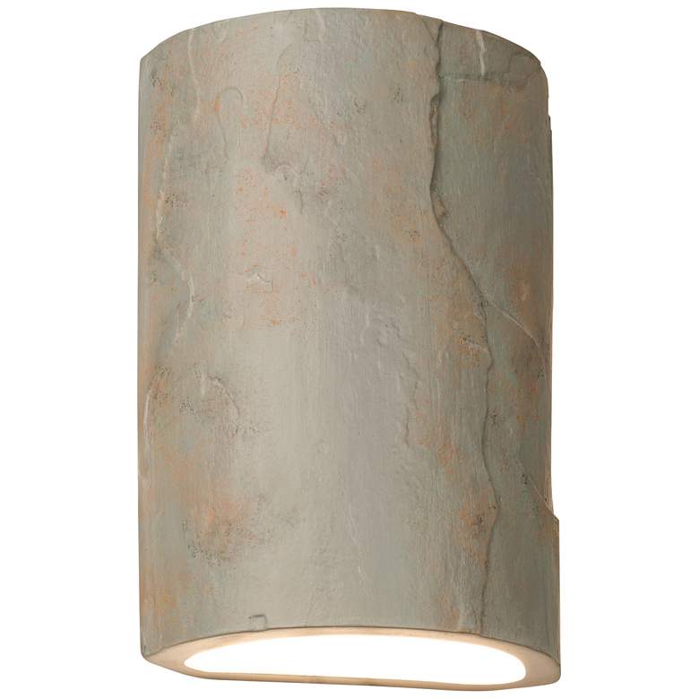 Image 2 Masons Select 10" High Nickel Ceramic LED Outdoor Wall Light
