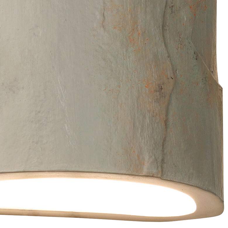 Image 3 Masons Select 10" High Nickel Ceramic LED Outdoor Wall Light more views