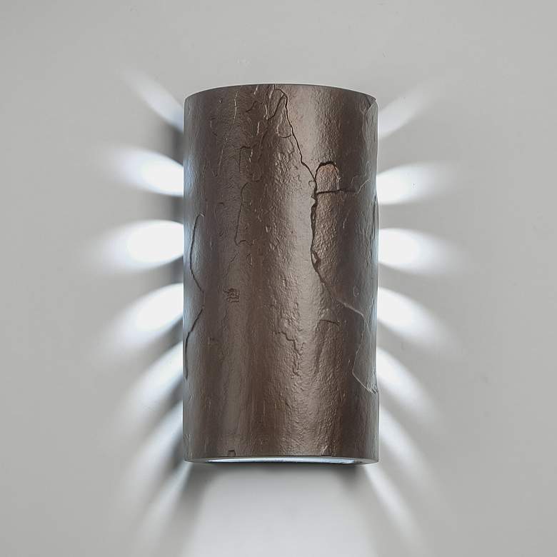Image 1 Masons-select-13-inch-high-ceramic-bronze-up/down-LED-outdoor-wall-light