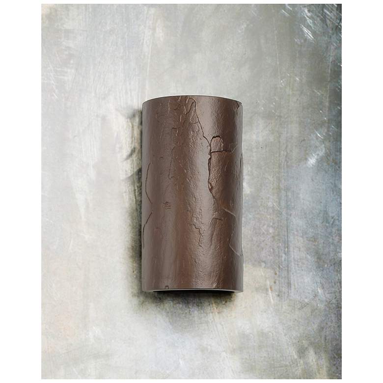 Image 3 Masons-select-13-inch-high-ceramic-bronze-up/down-LED-outdoor-wall-light more views