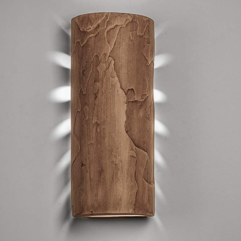 Image 1 Masons-select-17-inch-high-ceramic-adobe-up/down-LED-outdoor-wall-light