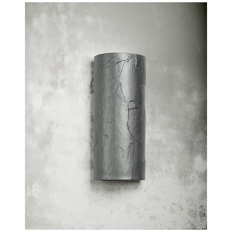 Image 3 Masons-select-17-inch-high-ceramic-pewter-up/down-LED-outdoor-wall-light more views