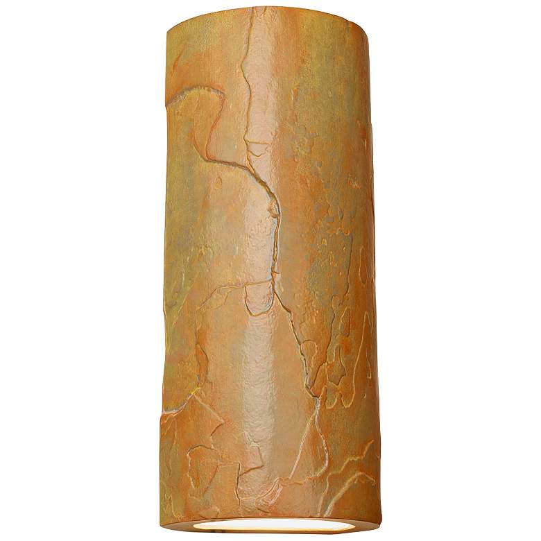 Image 2 Masons Select 17" High Jade Ceramic LED Outdoor Wall Light