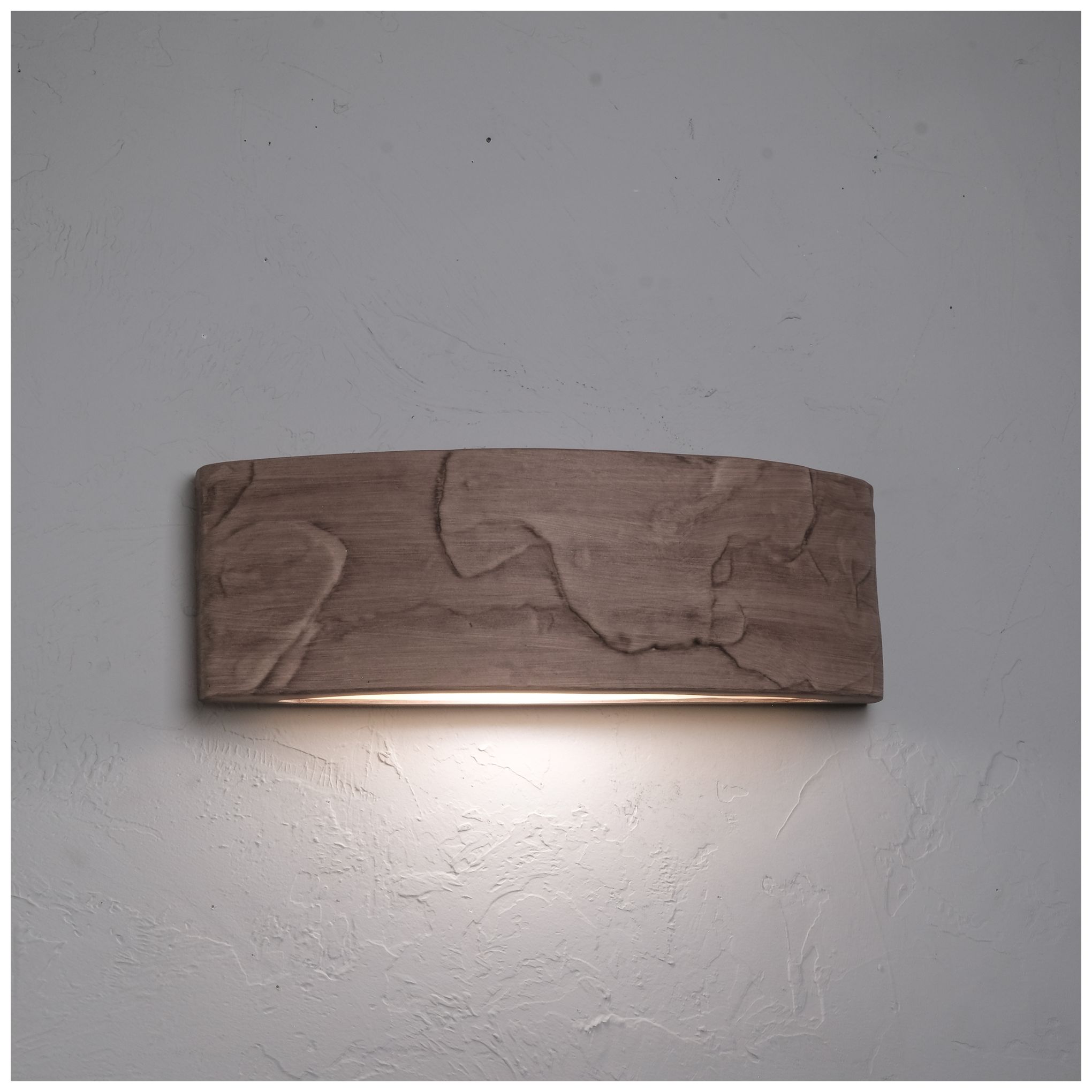 Image 3 Masons-Select-6-inch-high-ceramic-adobe-slate-down-lighting-LED-outdoor more views