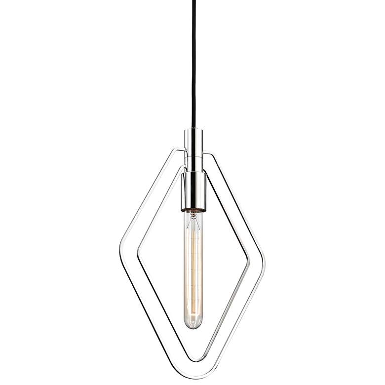 Image 1 Masonville 9 3/4" Wide Polished Nickel Mini Pendant