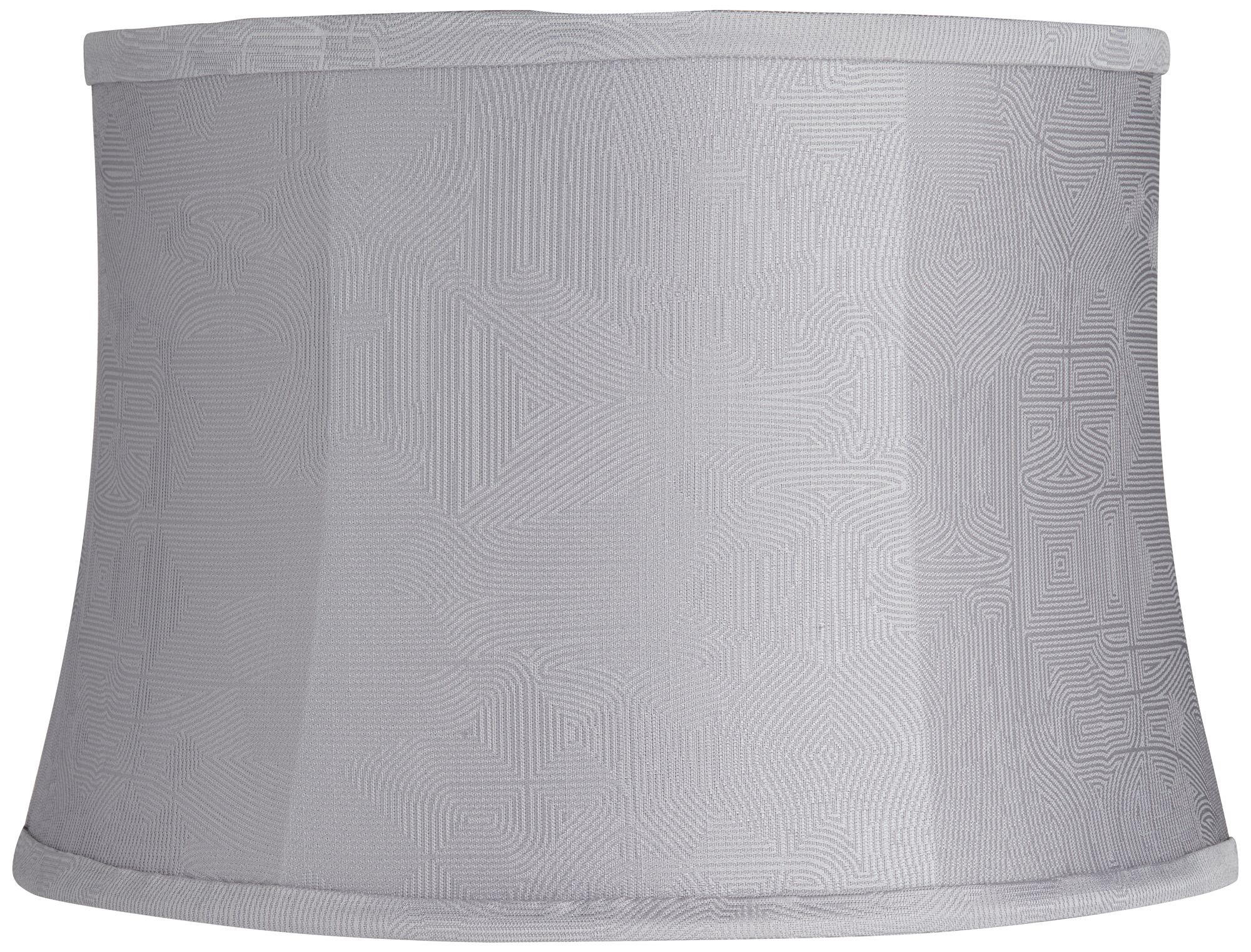 Image Masqat Gray Softback Drum Lamp Shade 14x16x11 (Spider)
