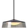 2_Masque Grande 18" Wide Smoke Pendant Light