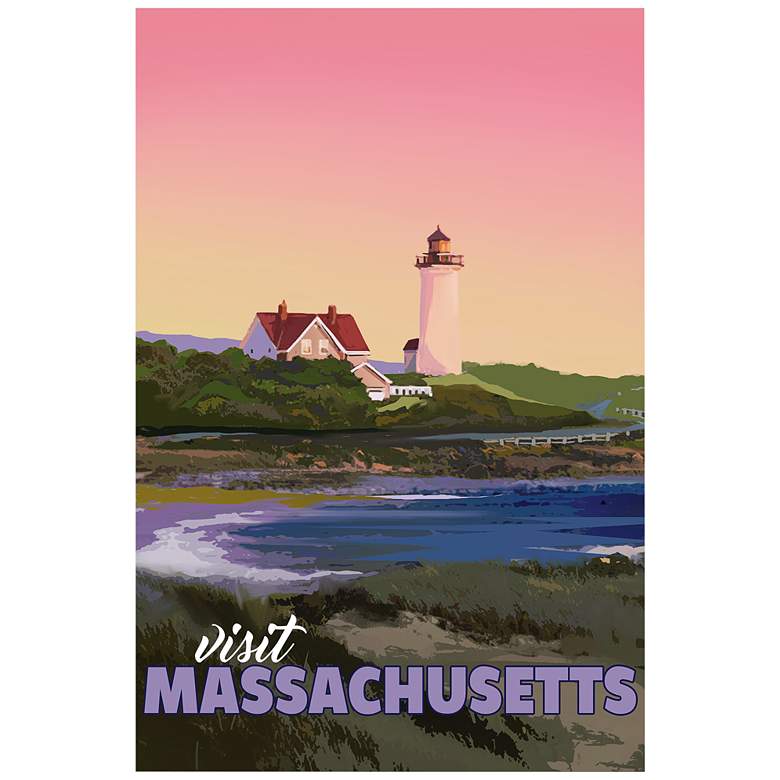 Image 2 Massachusetts Mornings 24" x 36" Printed Glass Wall Art