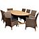 Masson Wicker 9-Piece Extendable Oval Patio Dining Set