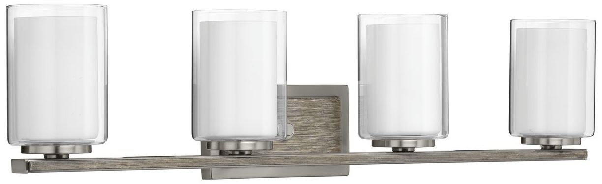 Mast Collection Four-Light Clear Glass Coastal Bath Vanity Light