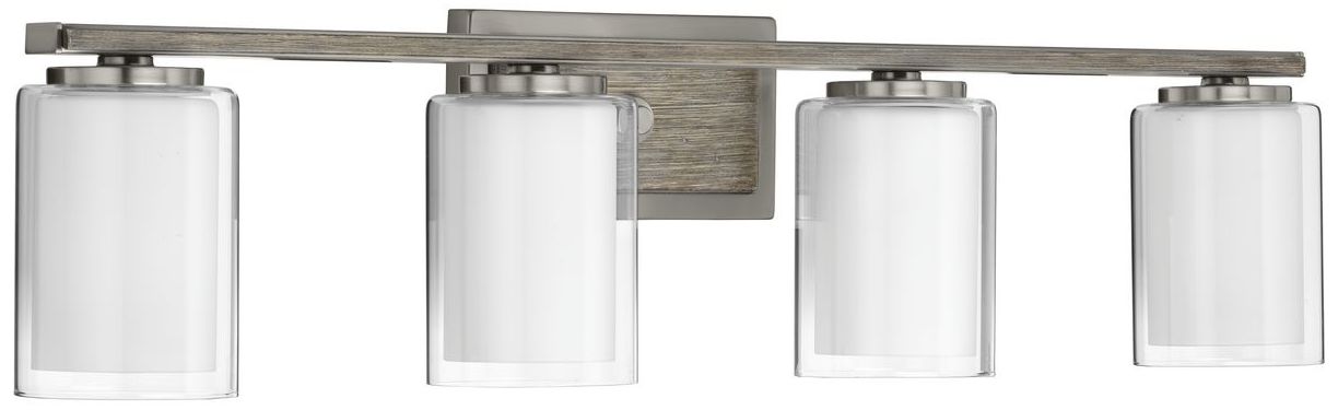 Image 2 Mast Collection Four-Light Clear Glass Coastal Bath Vanity Light more views