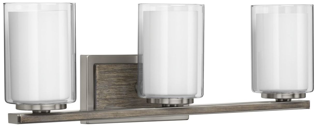 Mast Collection Three-Light Clear Glass Coastal Bath Vanity Light