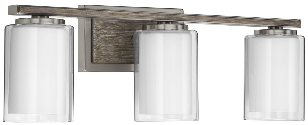 Image 2 Mast Collection Three-Light Clear Glass Coastal Bath Vanity Light more views