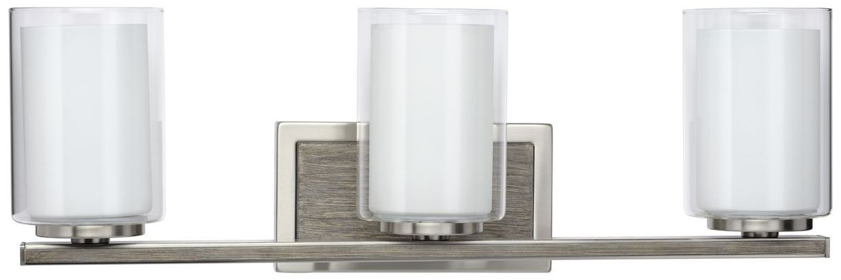 Image 3 Mast Collection Three-Light Clear Glass Coastal Bath Vanity Light more views