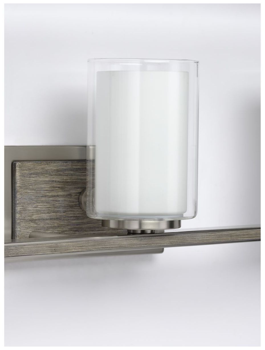 Image 5 Mast Collection Three-Light Clear Glass Coastal Bath Vanity Light more views
