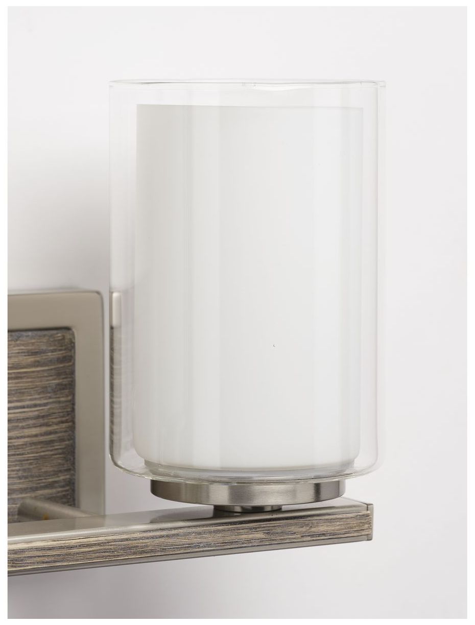 Image 7 Mast Collection Two-Light Clear Glass Coastal Bath Vanity Light more views