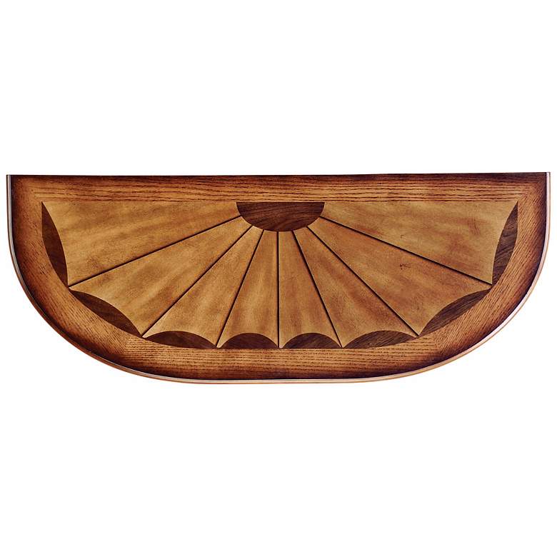 Image 2 Masterpiece 36 1/2" Wide Vintage Oak Finish Console Table more views