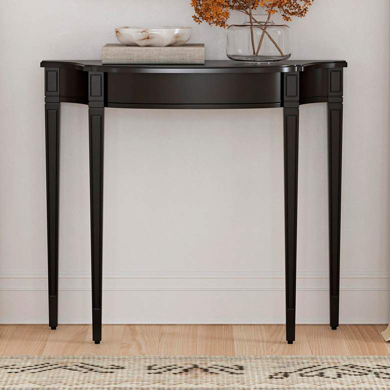 Image 1 Masterpiece Black Licorice Console Table