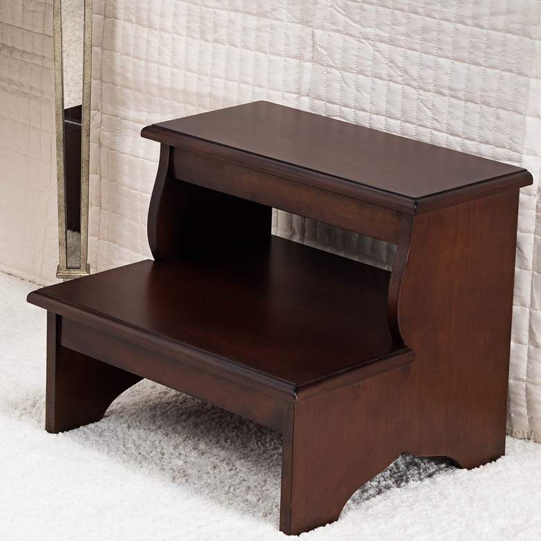Image 1 Masterpiece Cherry Veneered Step Stool