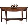 Masterpiece Hand-Rubbed Nutmeg Demilune Console Table