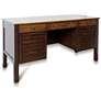 Masters - Louvered Desk - Antique Brown