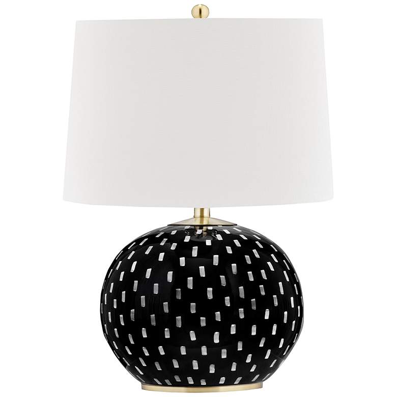 Image 1 Mastic Black and White Ceramic Accent Table Lamp