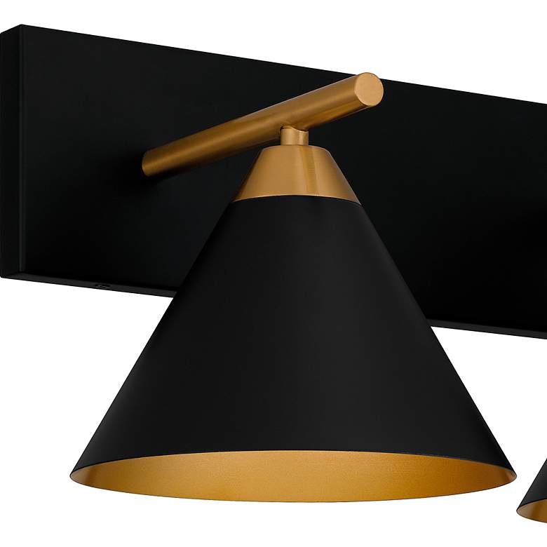 Image 7 Mastro 2-Light Matte Black Bath Light more views