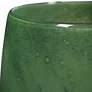 Matcha 9" High Sage and Moss Green Art Glass Vases Set of 2