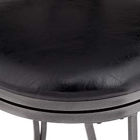 Image4 of Mateo 39 1/2" Charcoal Swivel Counter Stools Set of 2 more views