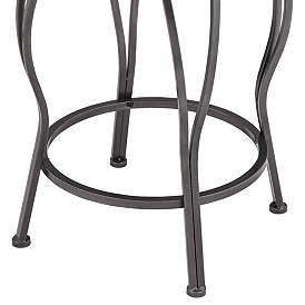 Image5 of Mateo 39 1/2" Charcoal Swivel Counter Stools Set of 2 more views
