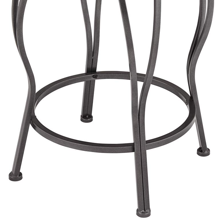 Image 5 Mateo 39 1/2 inch Charcoal Swivel Counter Stools Set of 2 more views