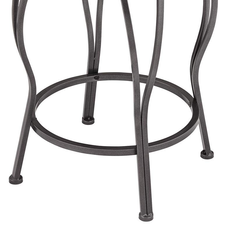 Image 5 Mateo 39 1/2" Charcoal Swivel Counter Stools Set of 2 more views