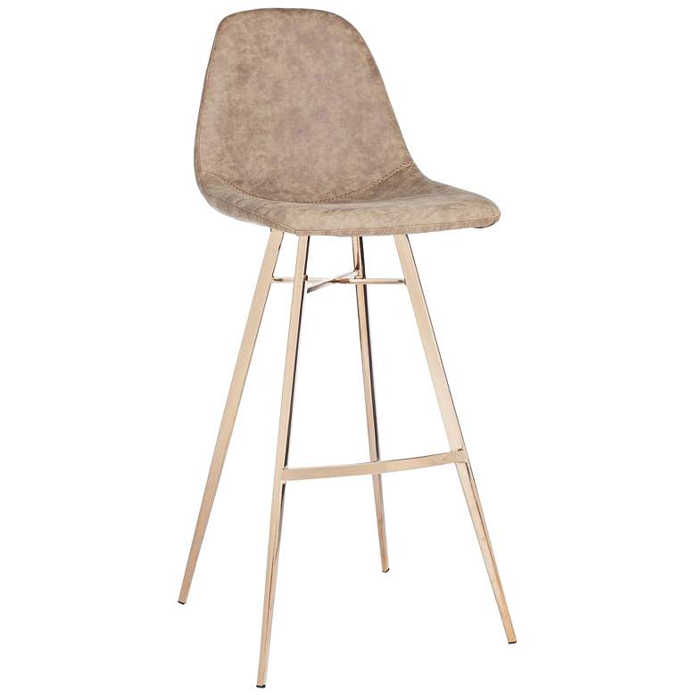 Image 2 Mathison 29" Brown and Copper Barstool