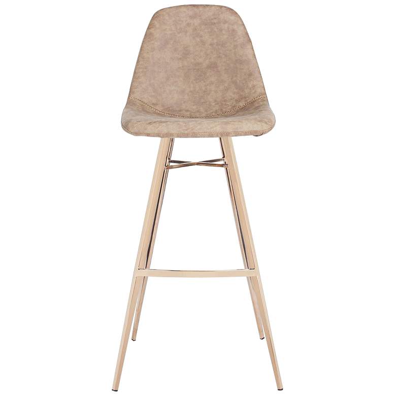 Image 3 Mathison 29" Brown and Copper Barstool more views