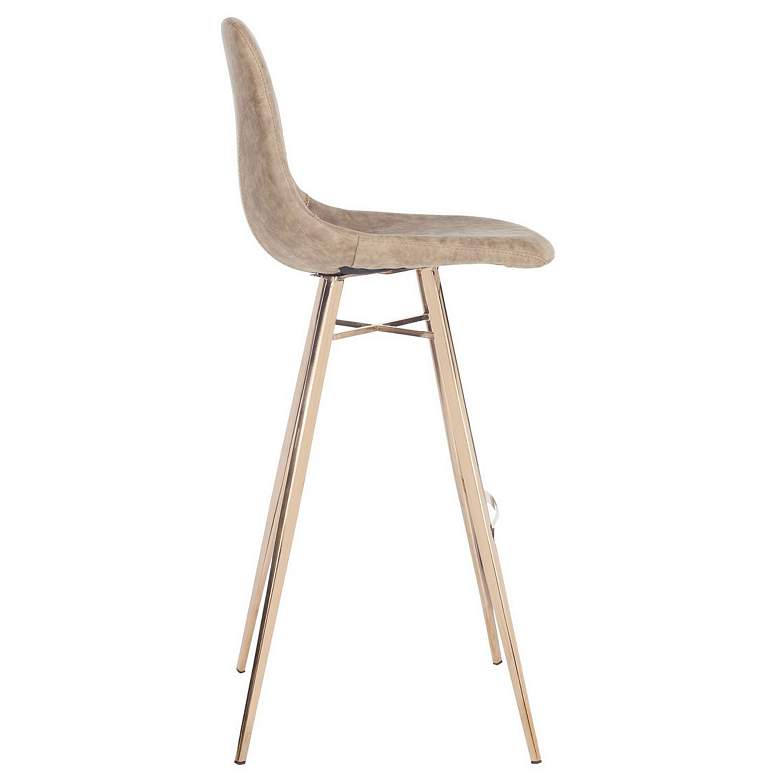 Image 4 Mathison 29" Brown and Copper Barstool more views