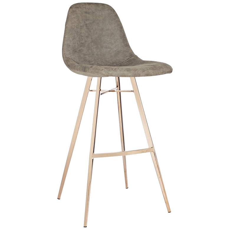 Image 2 Mathison 29 inch Taupe and Copper Barstool