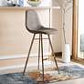 Mathison 29" Taupe and Copper Barstool
