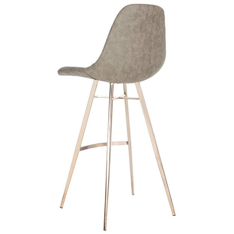 Image 3 Mathison 29" Taupe and Copper Barstool more views