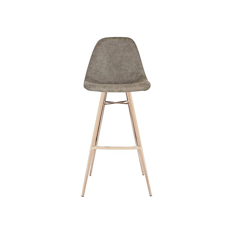 Image 5 Mathison 29" Taupe and Copper Barstool more views