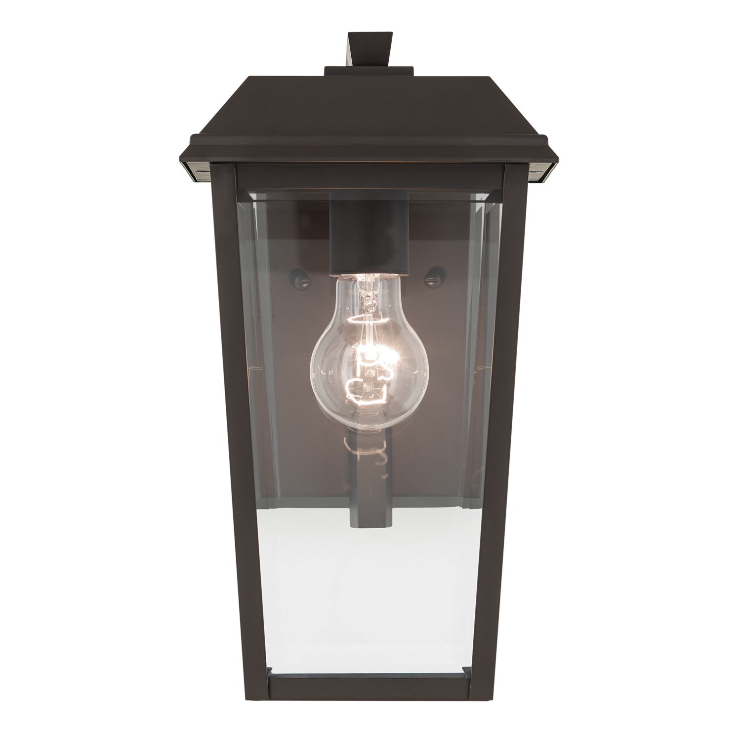 Image 3 Mathus 1 Light Outdoor Wall Light with Clear Glass in Olde Bronze more views