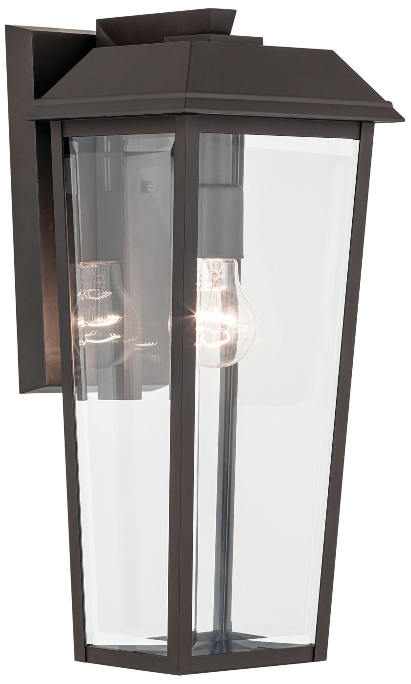 Mathus 1 Light Outdoor Wall Light with Clear Glass in Olde Bronze